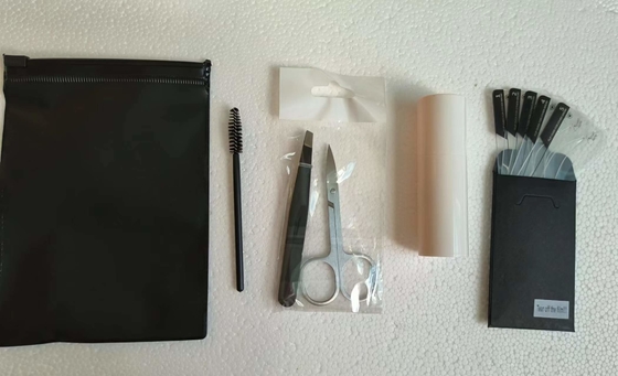 Kit Stensil Stempel Alis Logo Kustom Dengan Pinset