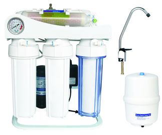 Home Auto Flush 50-100gpd Sistem Pemurnian Air Reverse Osmosis