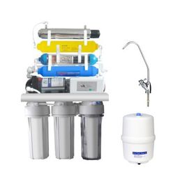 Sistem Filtrasi Air Reverse Osmosis Plastik 7 Tahap Tegangan 220 V Ramah Lingkungan